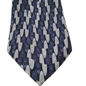 Carlos Devenezia Men's Silk Tie Roma Barcelona‎ Abstract Print Design